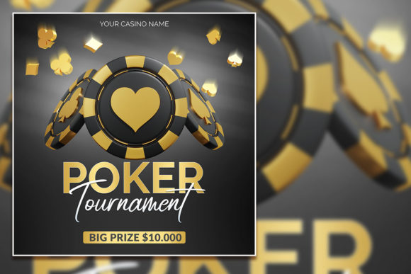 Black Gold Poker Tournament Social Media: A Bold Typeface for High-Stakes Branding