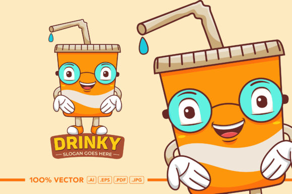 Fizzing with Personality: Your Ultimate Soft Drink Mascot Logo Vector