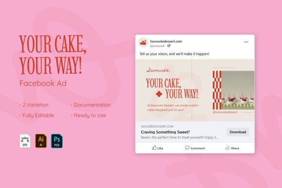 Mastering Visual Marketing with the Your Cake Your Way Template