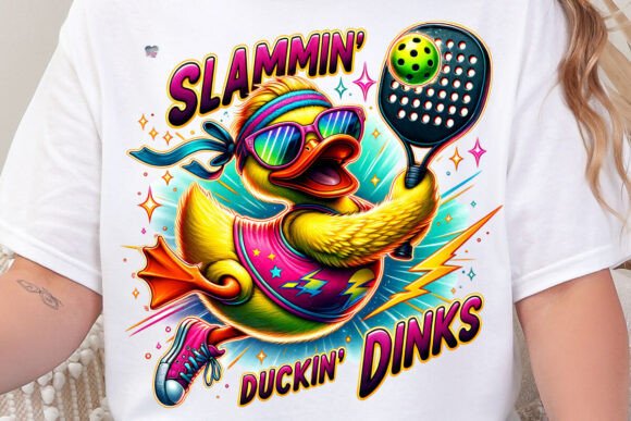 Pickleball Rubber Duck PNG Dink: A Slammin' Design Asset