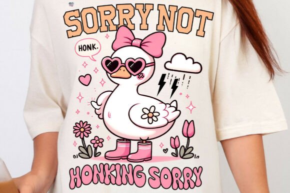 Sassy Goose PNG: Bold Graphics for Creative Projects