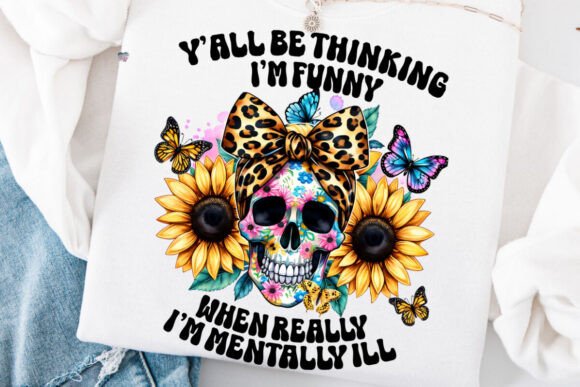 Sassy Skeleton Mom PNG: Infuse Mental Health Awareness with Attitude