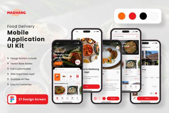 Streamline Your Food Delivery App Design with This UI Kit