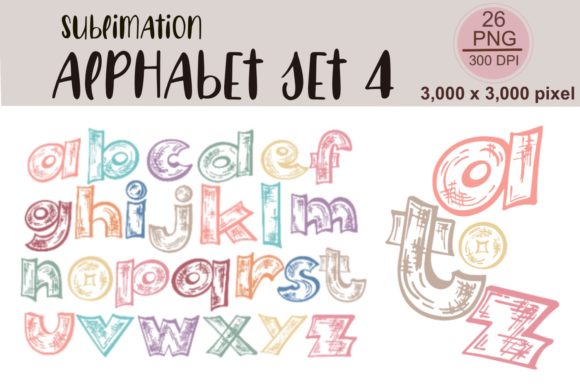 Sublimation Alphabet Set 4: Your Toolkit for Vibrant Creations