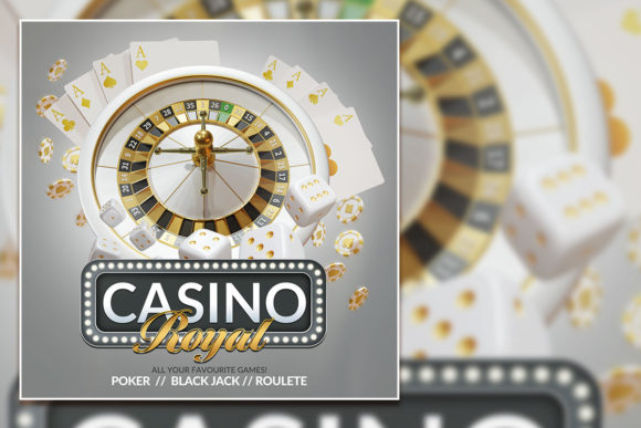 Unleash Casino Glamour: Editable PSD for Social Media